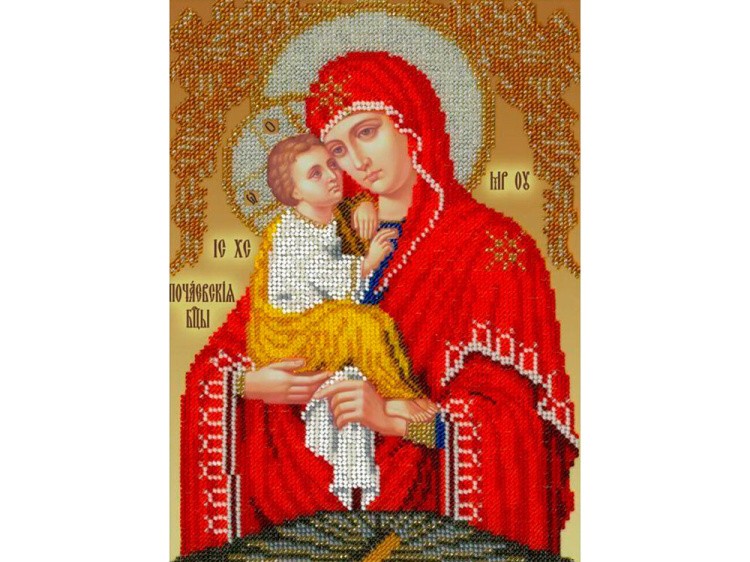 Набор вышивки бисером «Богородица Почаевская»