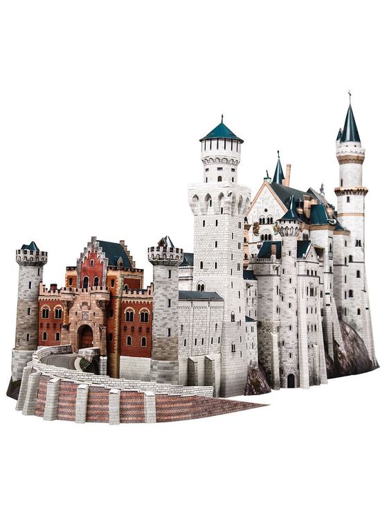 Сборная модель из картона «Замок Neuschwanstein» — картинка 2