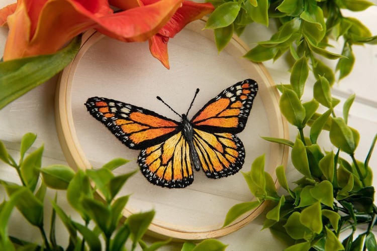 Набор для вышивания «Бабочка. Монарх» — картинка 4