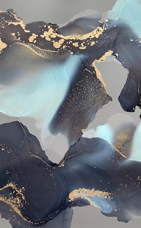 Набор для создания картин в стиле INK ART «Океан» (с феном) — картинка 5