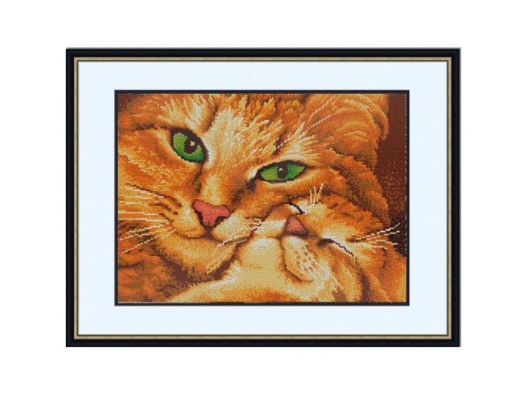 Рисунок на ткани «Кошка с котенком»