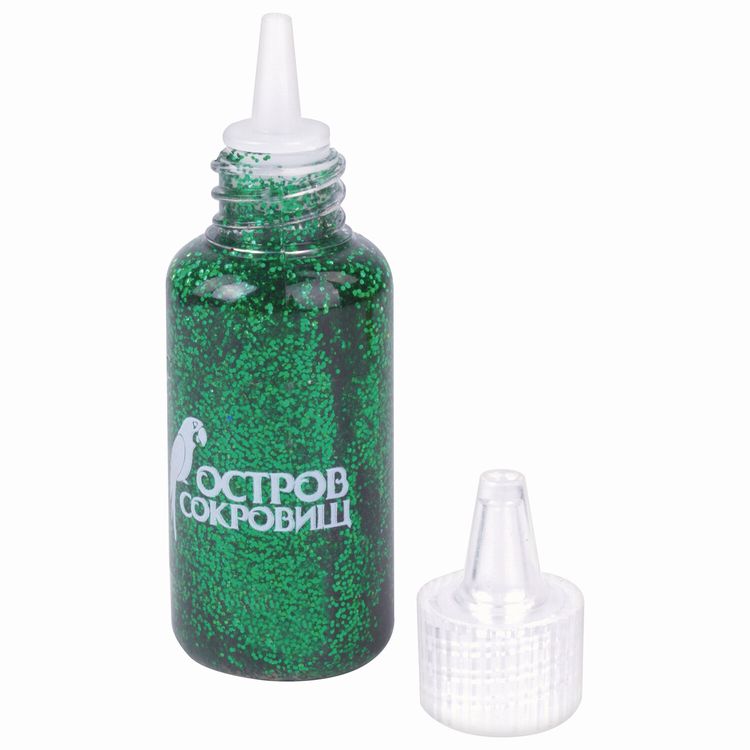 Гель с блестками, 6 ярких цветов по 20 мл, Остров Сокровищ — картинка 3