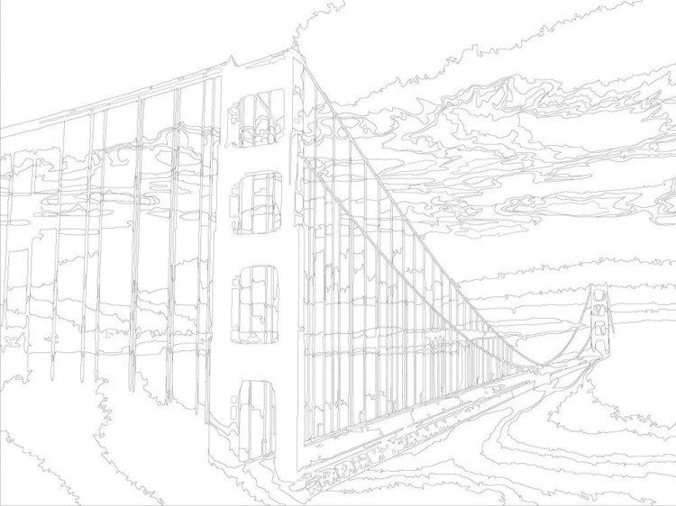 Картина по номерам «Мост в облака» — картинка 3