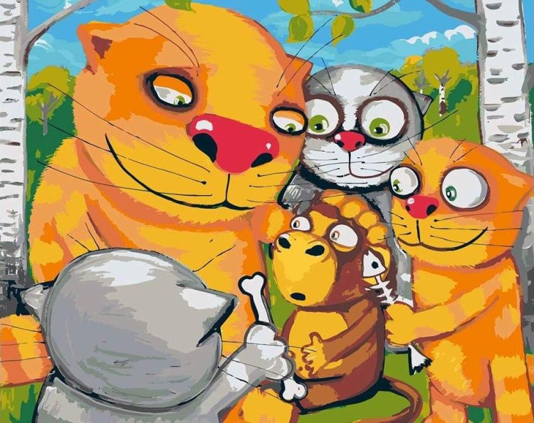 Картина по номерам «Детство Маугли»