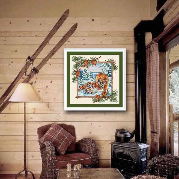 Набор для вышивания «Таежная семья. Тигры» — картинка 9