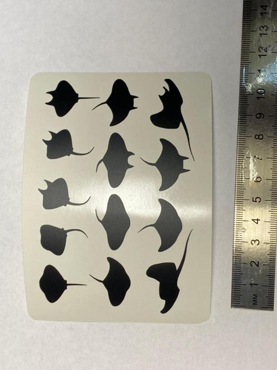 №904 Наклейка Скат 2 (Черные) Sticker 1, Art Blong — картинка 3