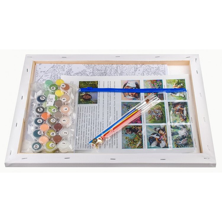 Картина по номерам «Пятнистые олени» — картинка 3