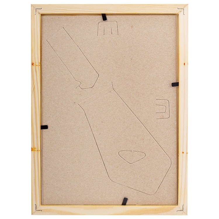 Рамка со стеклом 15х20 см, цвет: светлое дерево, багет 18 мм — картинка 3