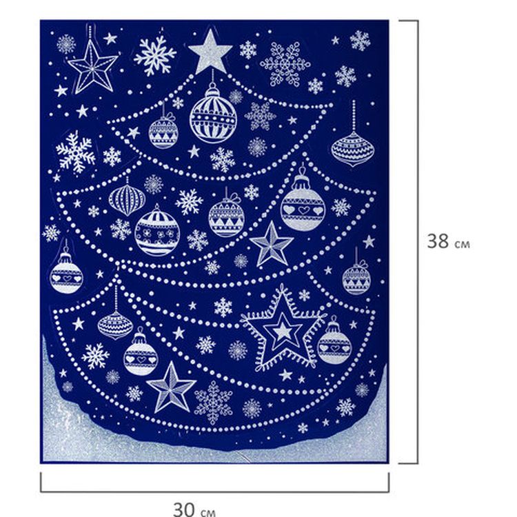 Украшение для окон и стекла «Новогодняя ёлочка» — картинка 3