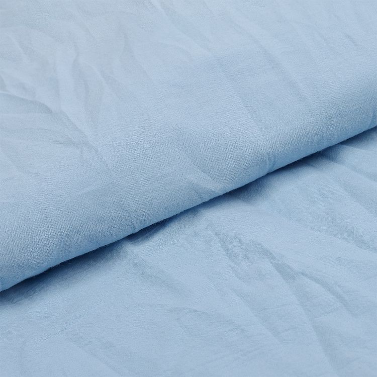 Ткань Хлопок крэш, 1 м х 150 см, 90 г/м², цвет: светло-голубой, TBY — картинка 3