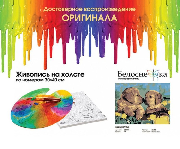 Картина по номерам «Знакомство» — картинка 4