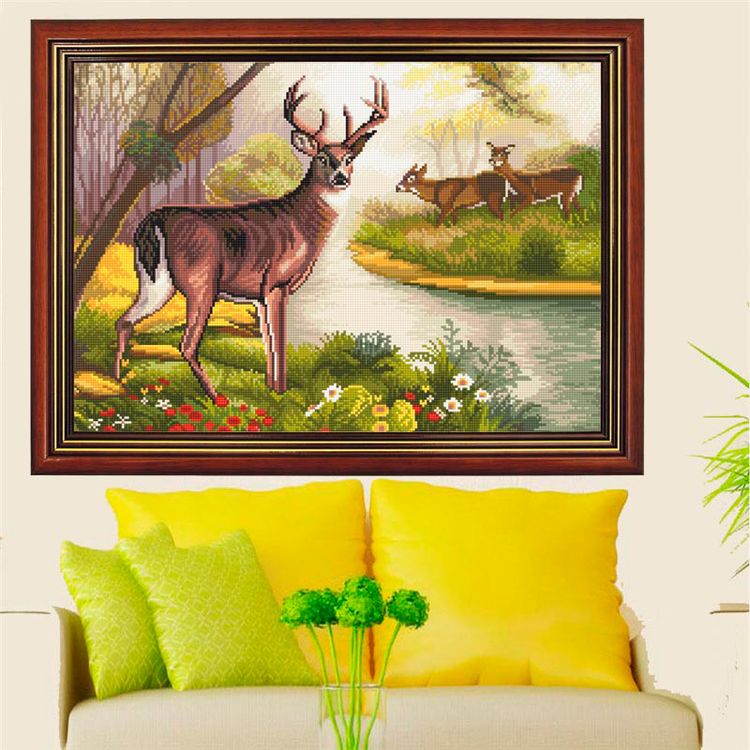 Алмазная вышивка «У ручья» — картинка 2