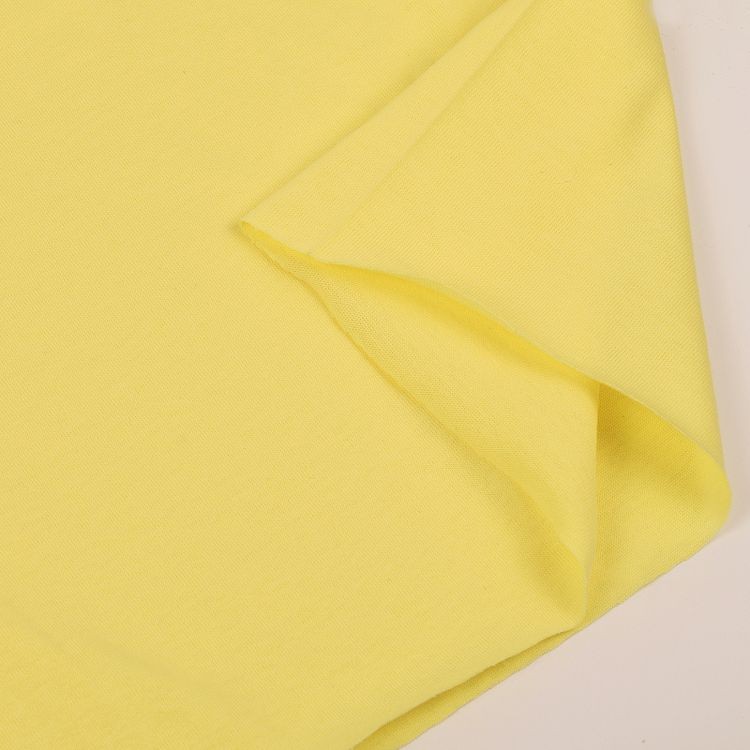 Ткань трикотаж Кулирка хлопок, 6 м, ширина 100+100 см, 145 г/м2, цвет: желтый, TBY — картинка 4