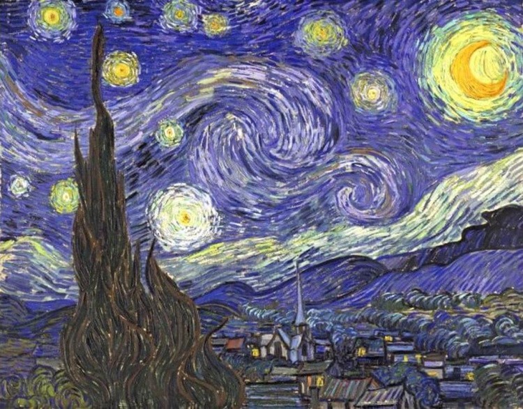 Алмазная вышивка «Звездная ночь» Ван Гога