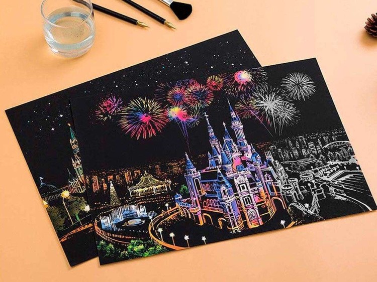 Скретч-картина «Dream Castle» (цветная) — картинка 8