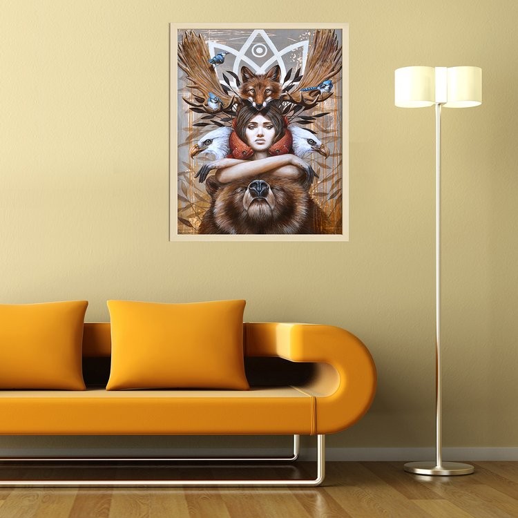 Картина по номерам «Тотемные животные» — картинка 4