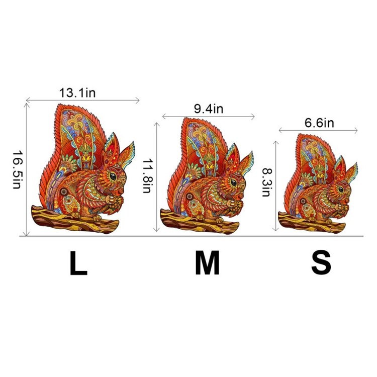 Деревянные пазлы «Лесная Белка M», Woodbests — картинка 2