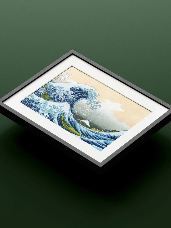 Набор для вышивания «Большая волна в Канагаве» по мотивам гравюры К. Хокусая — картинка 5