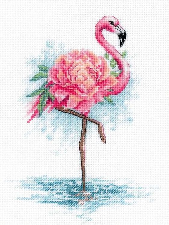 Набор для вышивания «Цветущий фламинго»