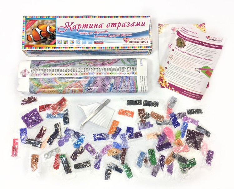 Алмазная вышивка «Рыба-клоун» — картинка 3