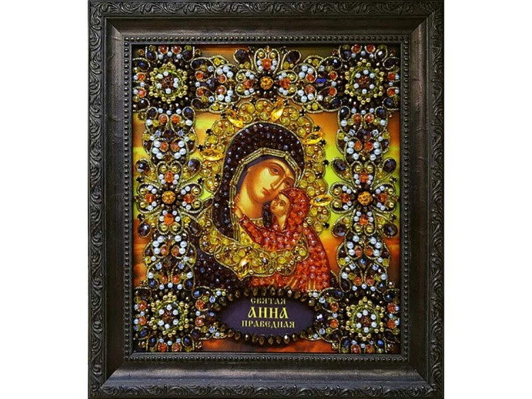 Набор вышивки хрустальными камнями «Святая Анна Праведная» — картинка 2