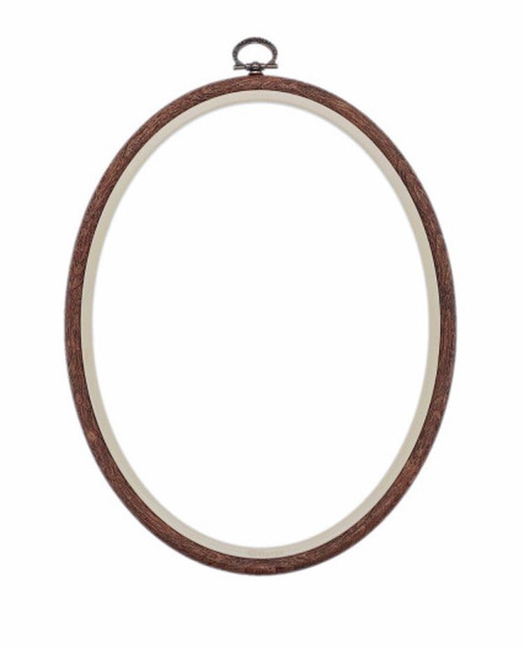 Пяльцы-рамка каучуковые овальные, диаметр 18х23 см, h=10 — картинка 3