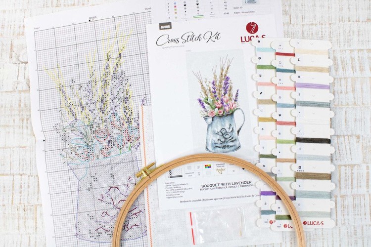 Набор для вышивания «Букет с лавандой» — картинка 2