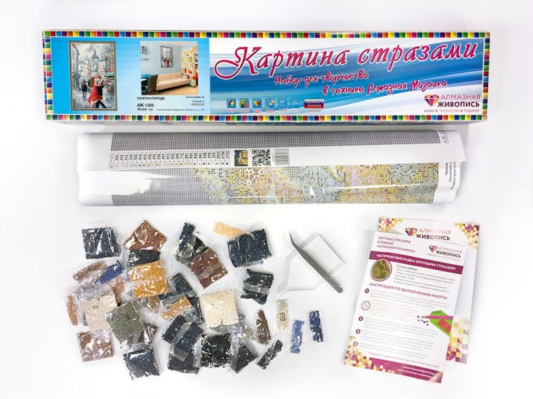 Алмазная вышивка «Танго в городе» — картинка 3