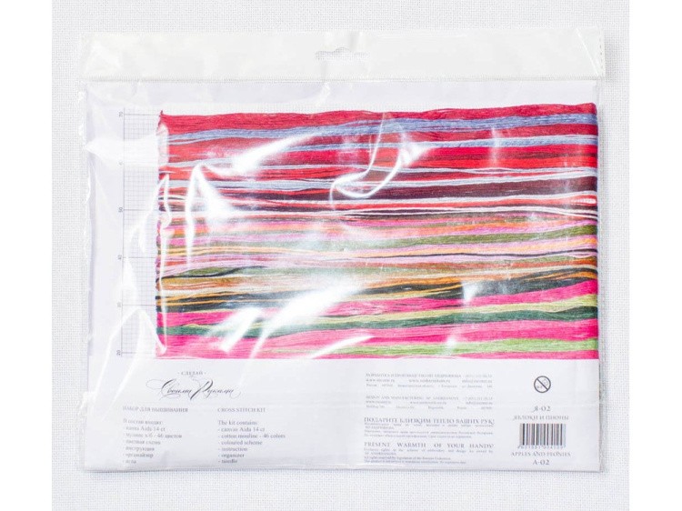 Набор для вышивания «Яблоки и пионы» — картинка 6