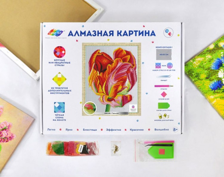 Алмазная вышивка «Тюльпан» — картинка 2