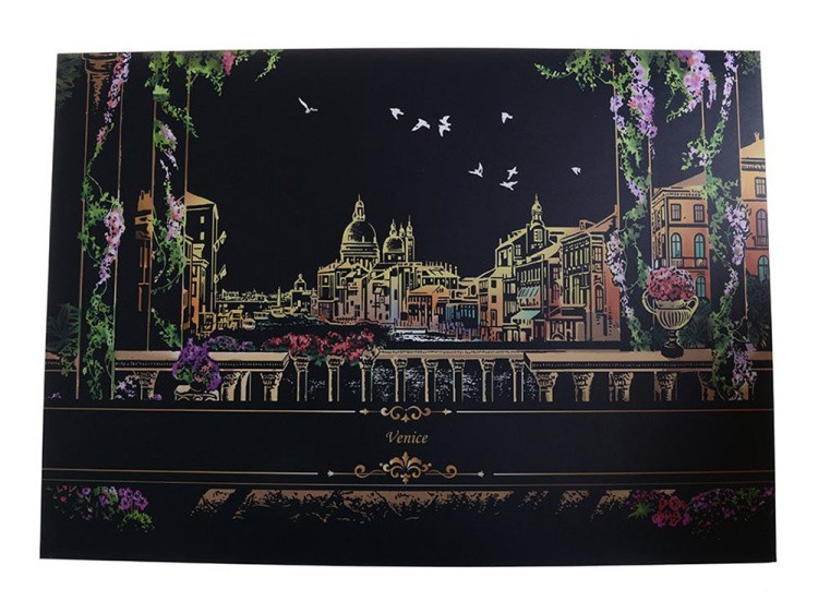 Скретч-картина «Venice» (цветная) — картинка 8