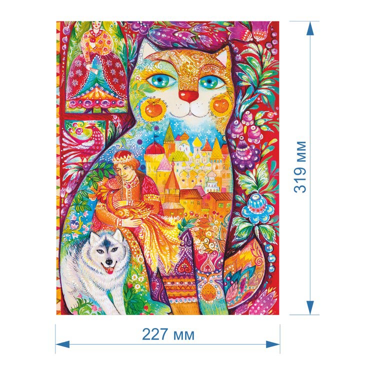 Деревянные пазлы DAVICI «Иван Царевич и серый волк 180 деталей» — картинка 2