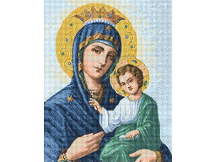 Алмазная вышивка «Иверская икона Божией Матери» — картинка 3