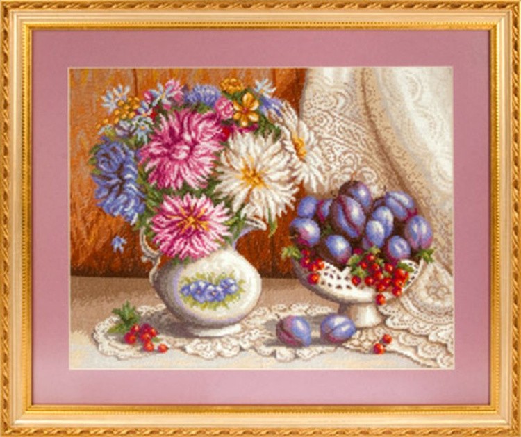 Набор для вышивания «Натюрморт с астрами» — картинка 2