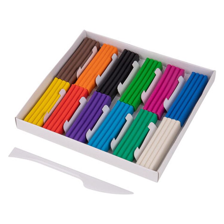 Пластилин классический BRAUBERG «KIDS», 12 цв., 240 г, со стеком — картинка 2