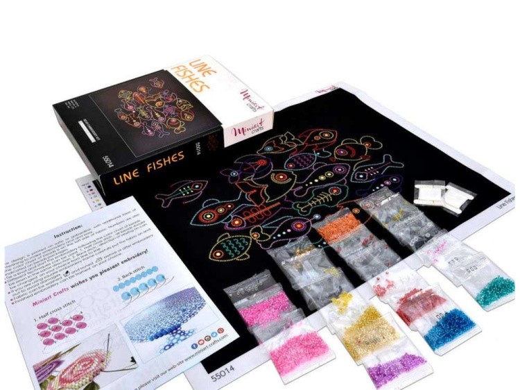 Набор вышивки бисером «Рыбы Линии» — картинка 3