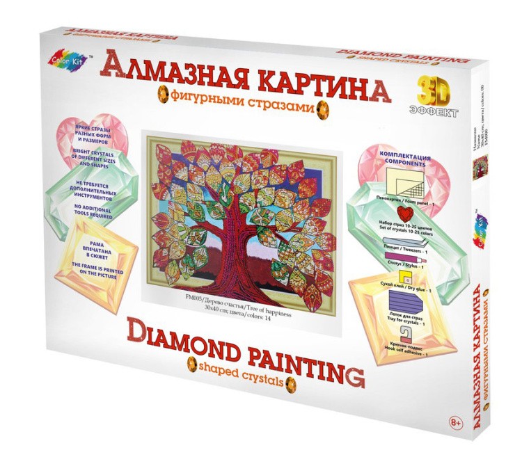 Алмазная вышивка 5D «Дерево счастья» — картинка 3