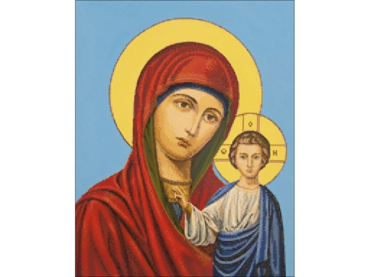 Алмазная вышивка «Казанская Пресвятая Богородица» — картинка 2