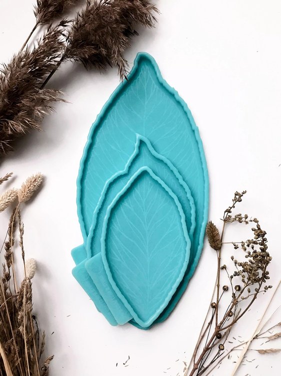 Модель №82, Силиконовый молд Лист Средний, 24х13,5 см, Craftsmen.store — картинка 2