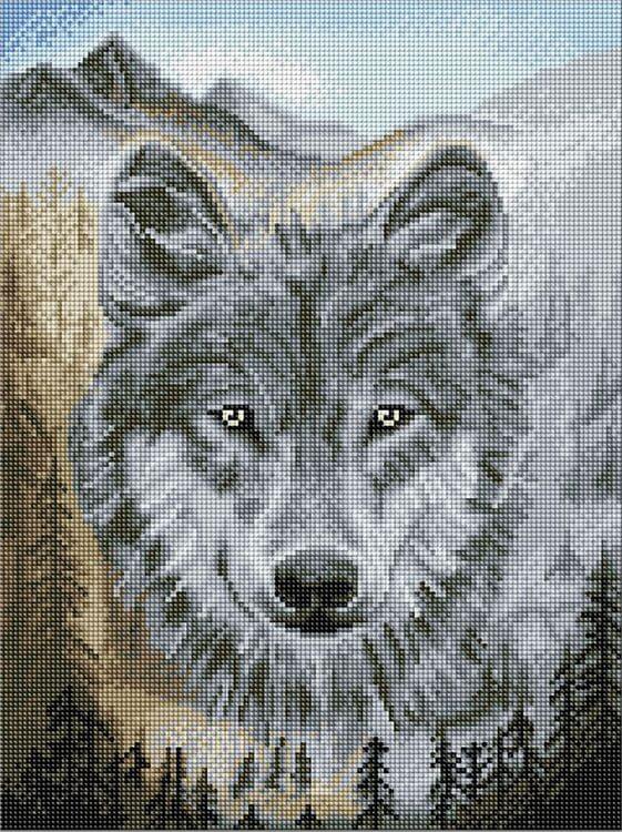 Алмазная вышивка «Волк» — картинка 2