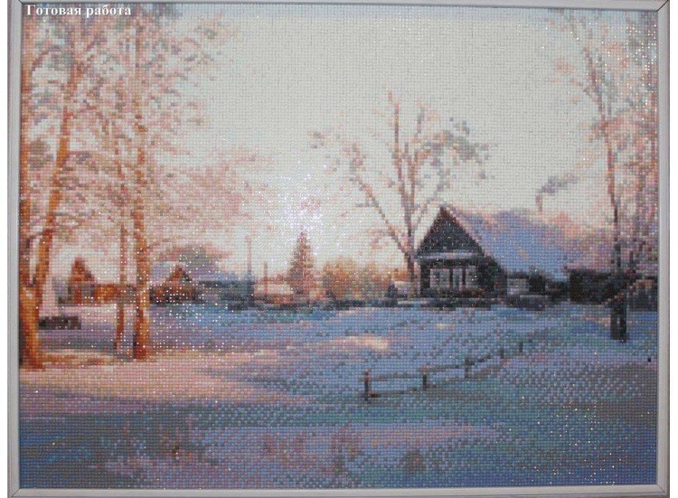 Алмазная вышивка «Солнечным январским днем» — картинка 3