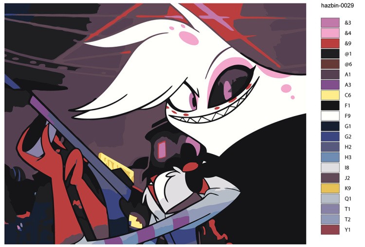 Картина по номерам «Отель Хазбин (Харбин): Энджел Даст» — картинка 2