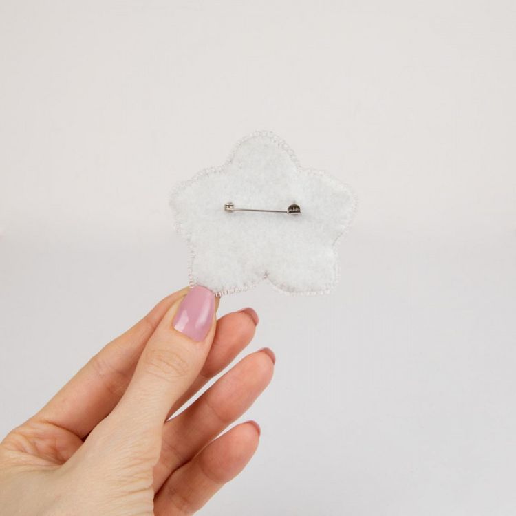 Набор вышивки бисером «Брошь. Орхидея» — картинка 3