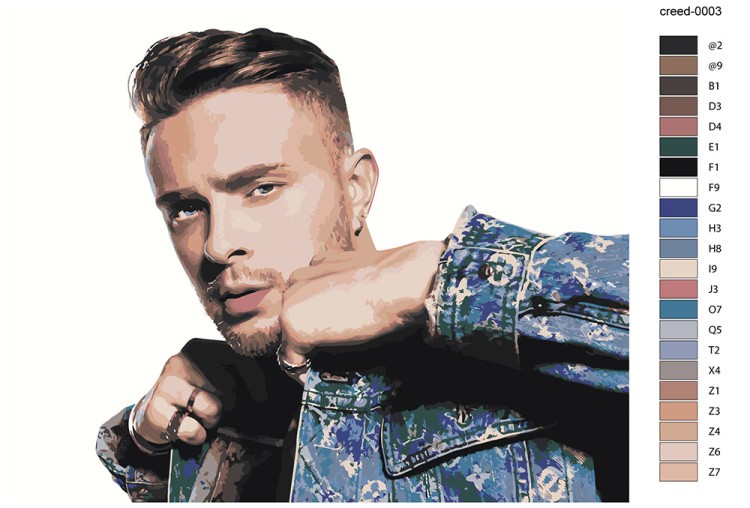 Картина по номерам «Егор Крид 5» — картинка 2