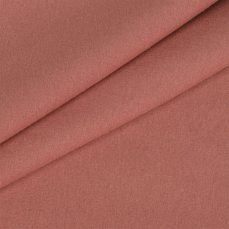 Ткань трикотаж Футер 3х нитка, петля, хлопок, 6 м, ширина 190 см, цвет: чайная роза, TBY — картинка 2