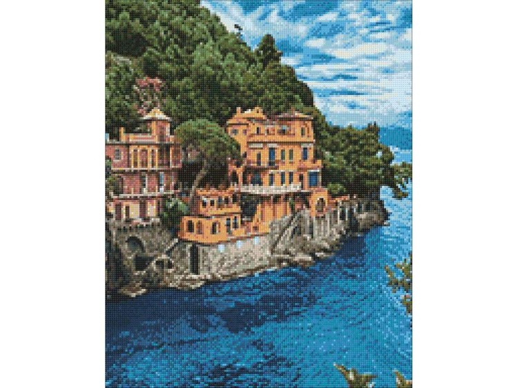 Алмазная вышивка «Лазурные воды» — картинка 2