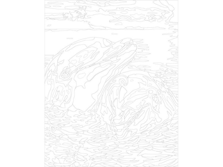 Картина по номерам «Дельфины на закате» — картинка 3