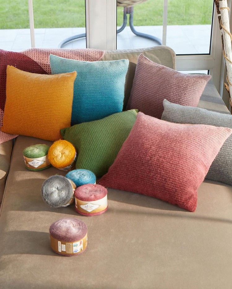 Пряжа ALIZE Angora Gold Ombre Batik (7243), кофе, 5 шт. по 150 г — картинка 9