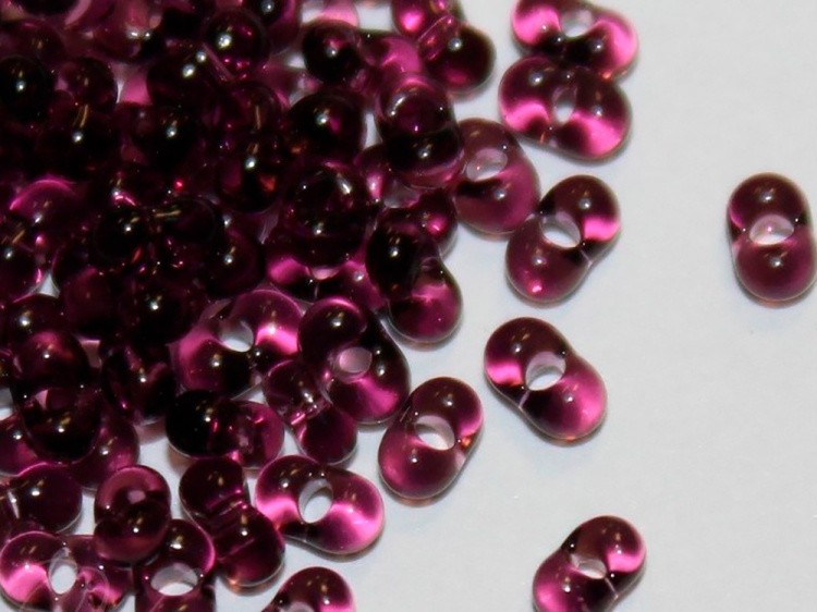 Бисер Чехия FARFALLE 321-90001 2х4 мм, 50 г, цвет: 20060 лиловый — картинка 3