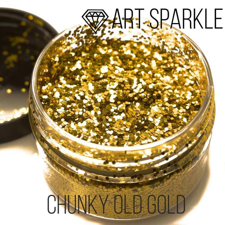 Глиттер крупный Chunky Old Gold, 50 г, Craftsmen.store — картинка 2